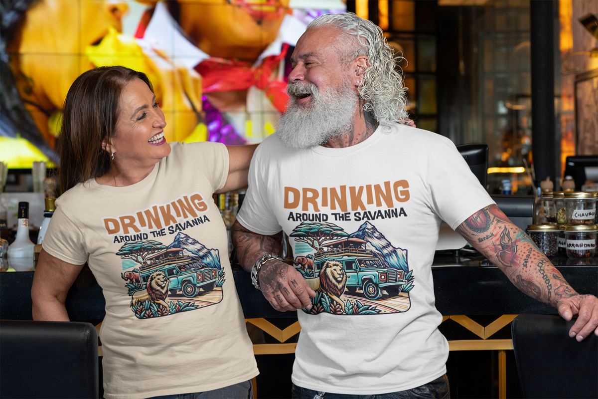 Drinking Around the Savanna Safari Adventure T-Shirt