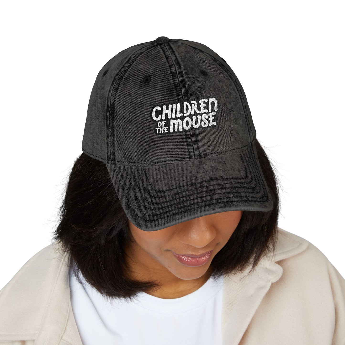 Children of the Mouse Embroidered Vintage Baseball Cap